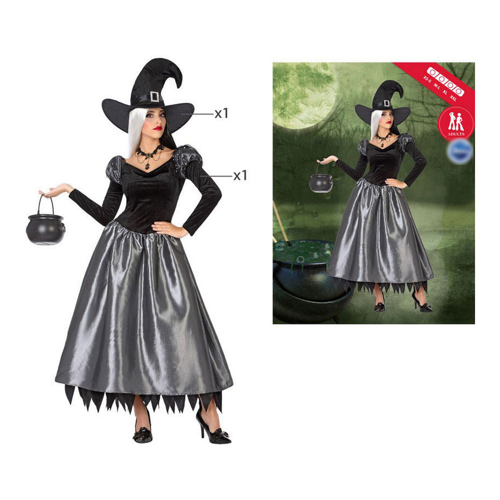 Adult Witch Costume Multicolored (2 Pieces) (2 Units) (2 pcs)