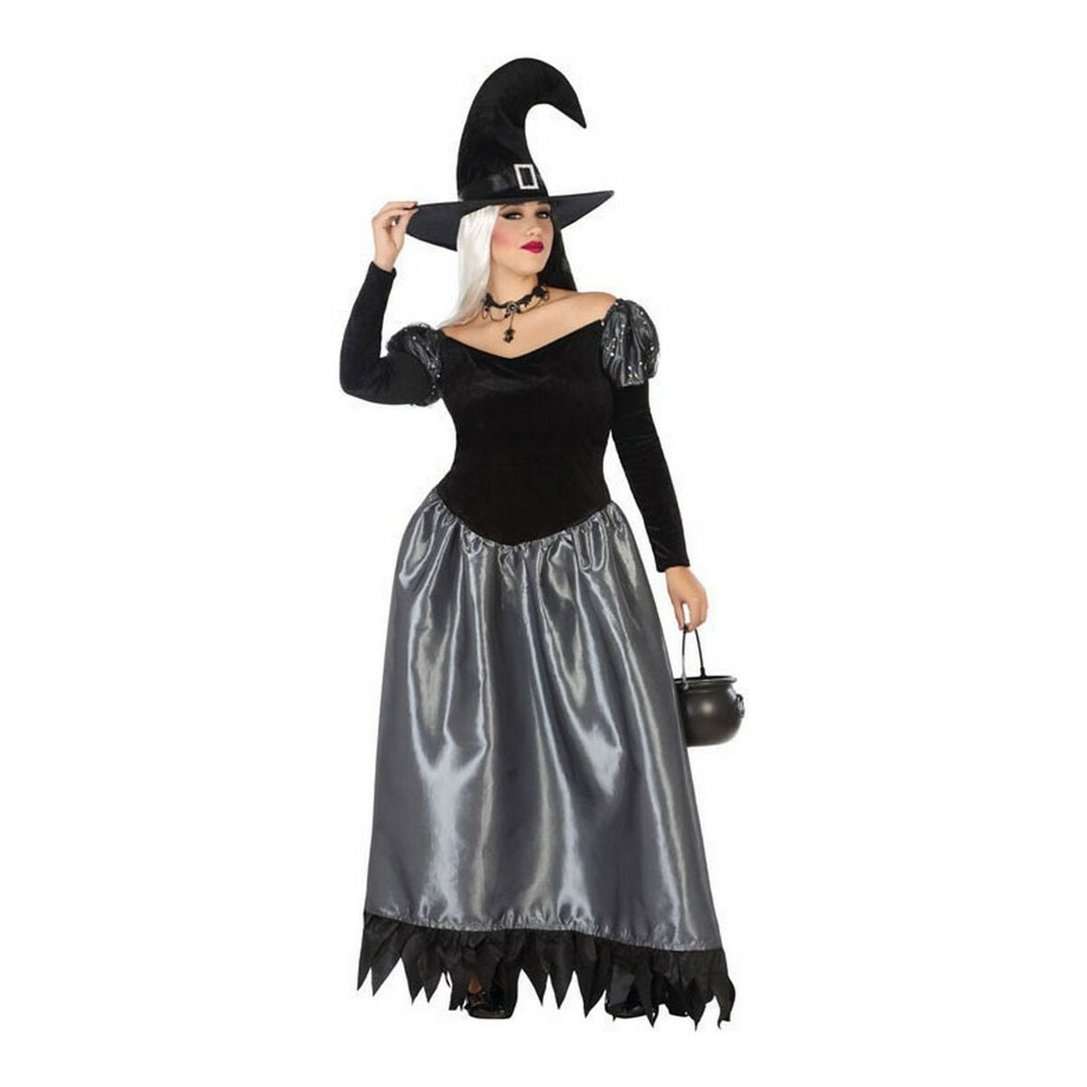 Adult Witch Costume Multicolored (2 Pieces) (2 Units) (2 pcs)