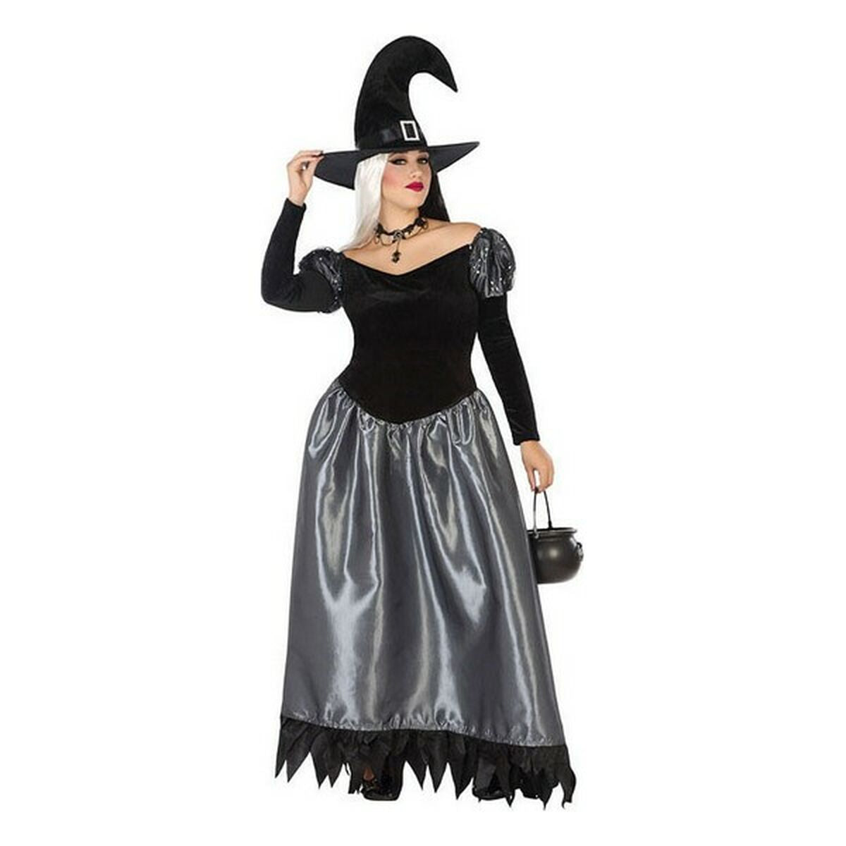 Adult Witch Costume Multicolored (2 Pieces) (2 Units) (2 pcs)
