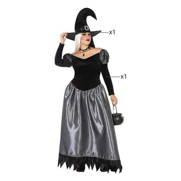 Adult Witch Costume Multicolored (2 Pieces) (2 Units) (2 pcs)