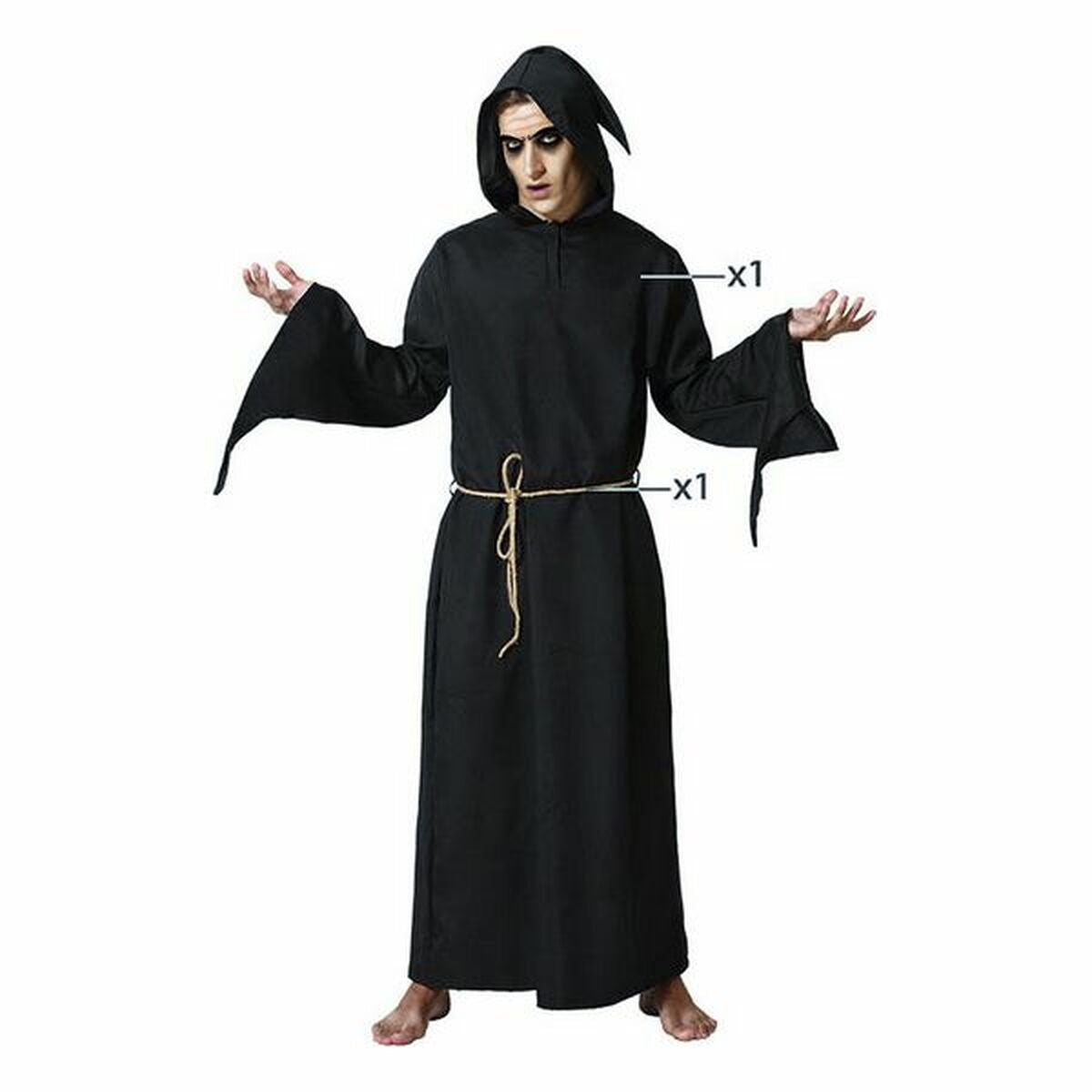 Adult Black Costume (2 Pieces) (2 Units)